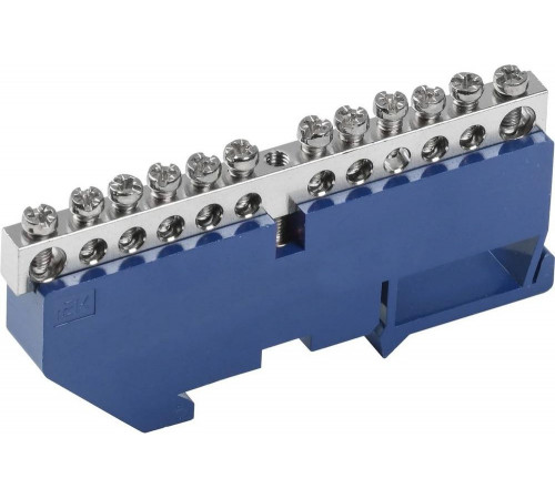 Шина IEK n "ноль" на din-изоляторе с никелевым покрытием шни-6x9-12-д-с YNN10-12-D-K07-N