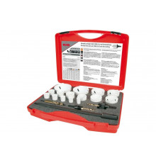 Набор коронок Bi-Metall HSSE-Co8 (15 шт; 16-83 мм; 2 адаптера; центрирующее сверло; удлинитель) RUKO 126318