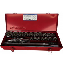 Набор торцевых головок с принадлежностями (3/4", двенадцатигранные, 22-50 мм, 23 предмета) KING TONY 6023MR