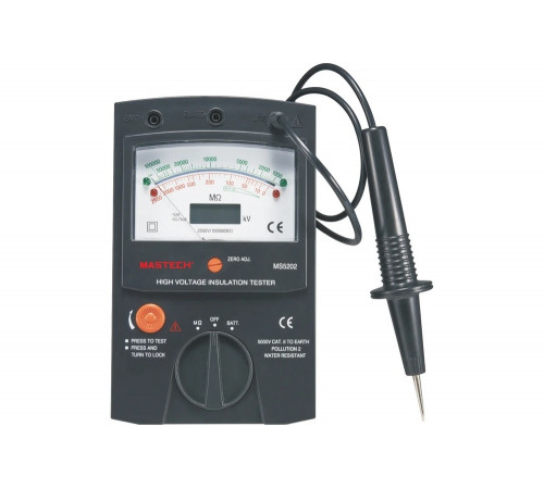 Аналоговый измеритель сопротивления изоляции (мегаомметр) Mastech MS5202 00-00001498