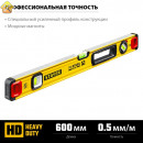 STAYER 600 мм, 3 глазка, точность 0.5 мм/м, уровень магнитный PRO STABIL MAGNET 3480-060