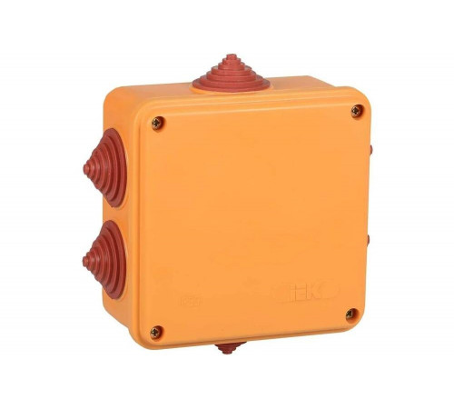 Распределительная огнестойкая коробка IEK ПС 100х100х50мм 6P 6мм2 IP55 6 вв. UKF30-100-100-050-6-6-09