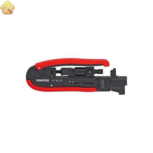 Обжимной инструмент для штекеров на коаксиальном кабеле KNIPEX KN-974020SB