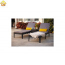 Шезлонг KETER Jaipur Sun lounger, with cushion графит 238416