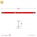 ЗУБР 1500 мм, Усиленный двутавровый уровень (4-34583-150_z01)