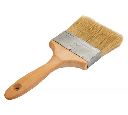 STAYER 100 мм, 4", щетина натуральная светлая, кисть плоская UNIVERSAL-LUX 01053-100