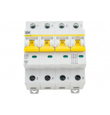 Автоматический выключатель IEK ВА47-60M 4Р 25А 6кА С MVA31-4-025-C