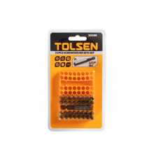 Набор вставок бит 1/4", Security hex, TorxTR, Spanner, Torg-Set, Tri-Wing, 33 предмета TOLSEN TT20369