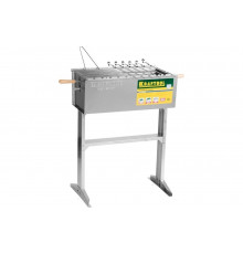 Стационарный мангал KRAFTOOL EXPERT 300x600x800 мм, 6 шампуров, 1 решетка 68320