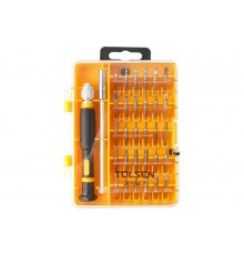 Набор прецизионных вставок (бит) TOLSEN 1/4", PH, PZ, Hex, Torx, Slotted, 32 предмета TT20047s