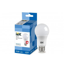Лампа IEK LED, A60, 9вт, 230В, 6500К, E27 LLE-A60-9-230-65-E27