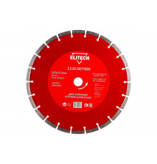 Диск алмазный сегментный по кирпичу и бетону (300х25.4 мм) ELITECH 1110.007500