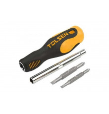 Двухсторноняя отвертка TOLSEN 6 в 1 20043