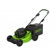 Самоходная бесщеточная аккумуляторная газонокосилка GreenWorks GC82LM51SP2K2 82 В, 5 А*ч 2515907UB