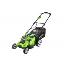 Газонокосилка аккумуляторная GreenWorks TwinForce, 40V, 49 см, c 1хАКБ 4 Ач c USB и ЗУ 2500207USB4