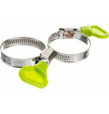 Металлические хомуты СИБРТЕХ, элемент крепления с формой ключа, 20-35мм, 2 шт 47652