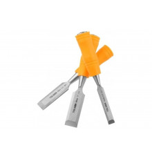 Набор стамесок TOLSEN с пластиковой рукояткой, 3 предмета 13, 19, 25 мм 25380