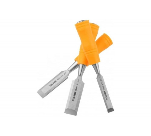 Набор стамесок TOLSEN с пластиковой рукояткой, 3 предмета 13, 19, 25 мм 25380
