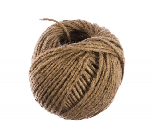 Джутовый шпагат L 60 м, 5-ниточный, 2800 текс, 30 кгс СИБРТЕХ 93882