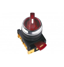 Переключатель IEK ANC-22-2 на 2 фиксированных положения, красный 1з+1р ИЭК BSW10-ANC-2-K04