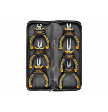 Набор мини пассатижей и бокорезов TOLSEN GRIPro 6 предметов, в футляре на молнии TT10359