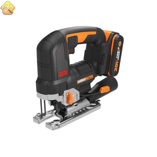 Аккумуляторный бесщеточный лобзик WORX 20 В, 2.5 Ачх1, ЗУ 2 А, кейс WORX WX542