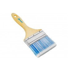 Кисть MTX плоская "Евро" 4", искусственная щетина, деревянная ручка 83074