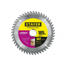 Пильный диск по ламинату STAYER Laminate 185x30/20 мм, 56T, аккуратный рез 3684-185-30-56_z01