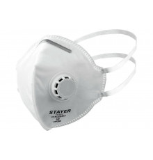 Плоская фильтрующая полумаска STAYER FV-95 FFP2 с клапаном 11113-2_z01