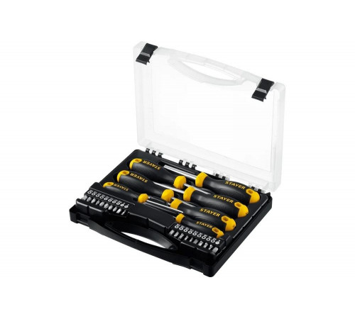 STAYER  Hercules-K27 27 предм., Набор отверток с насадками (25827)