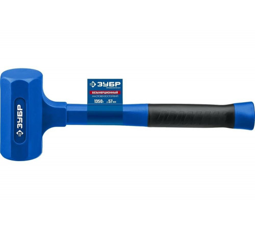 ЗУБР 1350 г, 57 мм, облитый эластомером, безынерционный молоток БМО 2049-1350 Профессионал