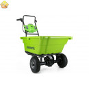 Садовая тележка самоходная GreenWorks 40V, 106 л, с 1хАКБ 4 Ач c USB и ЗУ 7400007USB4