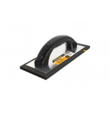 Пластмассовая терка TOLSEN нерж. сталь, черная резина 230x100x10 мм 41019