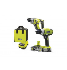 Набор инструментов Ryobi: перфоратор + дрель R18DDSDS-LL15S 5133002773