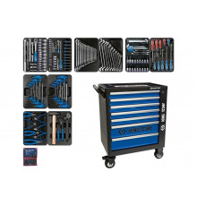 Набор инструментов KING TONY UNION в чёрной тележке, 173 предмета 9G35-000MR