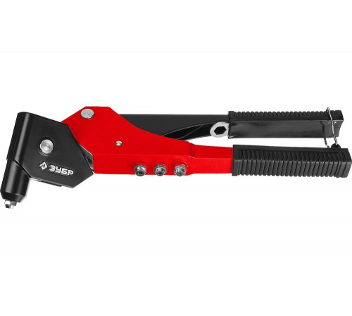 ЗУБР заклепки 2.4-4.8 мм из алюминия и стали, литой корпус, 0-360°, заклепочник поворотный 31191_z01 Мастер