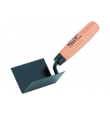 Угловая кельма СИБРТЕХ 80x60x60 мм, стальная, для внутренних углов, буковая ручка 86307