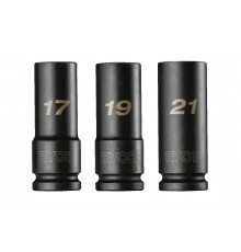 Торцевые головки 3 шт.: 17, 19, 21 мм, 1/2"DR RHDIS3PC Ryobi 5132006070