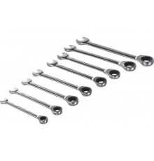 Набор комбинированных трещоточных ключей DEKO RW01 8-19 мм, 8 предметов 065-0549