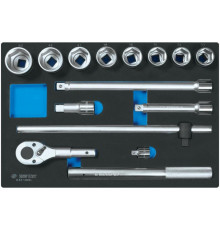 Ложемент для набора торцевых головок 9-6314MRV, EVA KING TONY 85813532B