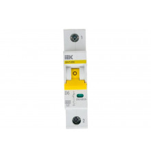 Автоматический выключатель IEK ВА47-60M 1Р 6А 6кА D MVA31-1-006-D