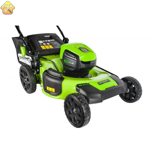 Аккумуляторная газонокосилка GREENWORKS GD60LM51HPK4 (2502707UB)