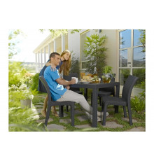 Стол Keter Melody quartet Graphite 224051