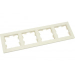 4-местная рамка IEK Brite ру-4-бркр бежевый BR-M42-K10