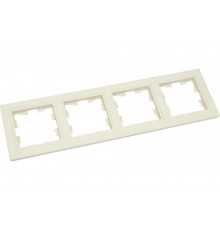 4-местная рамка IEK Brite ру-4-бркр бежевый BR-M42-K10