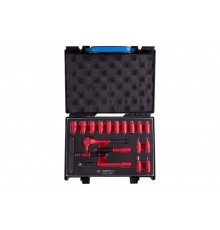 Набор торцевых диэлектрических головок KING TONY 1/4, шестигранные, 5-14 мм, 18 пр 25VE01MRV