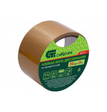Двусторонняя клейкая лента на тканевой основе СИБРТЕХ 50 мм х 5 м 887115