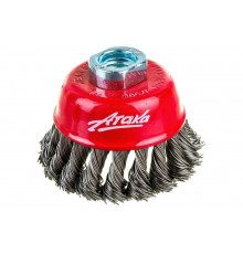 Щетка чашеобразная витая (80 мм; M14) АТАКА 34725