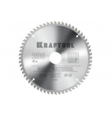 Диск пильный по алюминию KRAFTOOL Multi material 200x32 мм, 60Т 36953-200-32