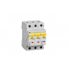 Автоматический выключатель IEK ВА47-60M 3Р 50А 6кА С MVA31-3-050-C